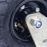 6 Inch Swivel Castor Caster Pneumatic Tyres Tyre Wheels Trolley Cart Wheelbarrow - Top-Down View