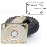 6 Inch Swivel Castor Caster Pneumatic Tyres Tyre Wheels Trolley Cart Wheelbarrow - 45-Degree Angle