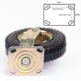 8 Inch Swivel Castor Caster Pneumatic Tyres Tyre Wheels Trolley Cart Wheelbarrow - Top-Down View