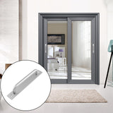 Barn Door Handle Sliding Pull Cabinet Door Handles Drawer knobs Kitchen Handles Silver - Top-Down View