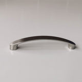 Brushed Nickel Kitchen Door Cabinet Drawer Handle Pulls 128MM - Front View