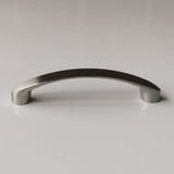 Brushed Nickel Kitchen Door Cabinet Drawer Handle Pulls 96MM - Front View
