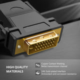 DVI-D 24+1 Male to HDMI Female Adapter Converter Gold Plated Support 1080P - Rear View