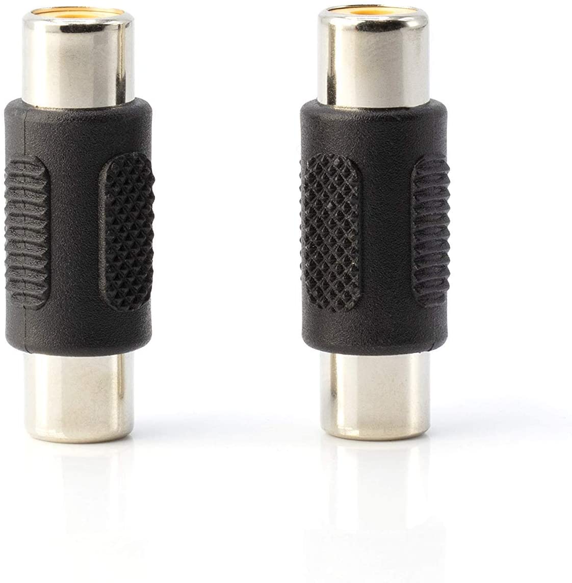 RCA Female Coupler Adapter Kit - 2-Pack Audio/Video Extender Connectors