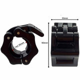 2-Pack Quick Release Barbell Collars for 1 Dumbbells and Weight Plates – Durable Clamps for Enhanced Fitness Training - Front View