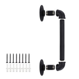 2Pcs Sliding Barn Door Handle 14 inch 36cm Industrial Pipe Door Pull Handle, Grab Bar, Towel Bar