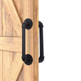 2Pcs Sliding Barn Door Handle 14 inch 36cm Industrial Pipe Door Pull Handle, Grab Bar, Towel Bar - 45-Degree Angle
