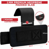 Pair Weight Lifting Hooks Straps Grip Wrist Wrap Support Powerlifting Deadlift Pull Up - Front View
