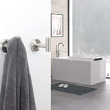 2 Pcs Wall Mount Bathroom Towel Hooks Holder Cloth Hanger Hook Kitchen Door Hanger Brushed Nickel - Rear View