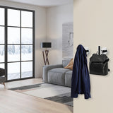2 Pcs Wall Mount Bathroom Towel Hooks Holder Cloth Hanger Hook Kitchen Door Hanger Poliched Chrome - Front View