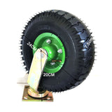 10Inch Swivel Castor Caster Pneumatic Tyres Tyre Wheels Trolley Cart Wheelbarrow - 45-Degree Angle