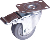3 inch Heavy Duty Caster Wheels Swivel with Brake Locking Casters Castor Wheels Cart Furniture Workbench - 45-Degree Angle