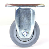 3 inch Heavy Duty Caster Wheels Fixed Casters Castor Wheels Cart Furniture Workbench - Front View