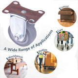 3 inch Heavy Duty Caster Wheels Fixed Casters Castor Wheels Cart Furniture Workbench - 45-Degree Angle