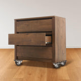 4 inch Heavy Duty Caster Wheels Swivel with Brake Locking Casters Castor Wheels Cart Furniture Workbench - Rear View
