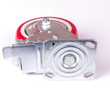 4x 6 inch Industrial Swivel Brake Locking Caster Castor Wheels Casters 2x swivel 2x fixed for Cart Furniture Workbench