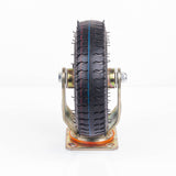 4x 8 Inch Castor Caster 2x swivel 2x fixed Pneumatic Tyres Wheels  Trolley Cart Wheelbarrow - Front View