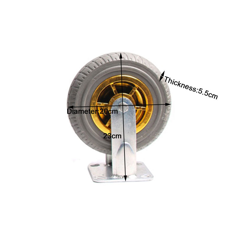 4x 8 Heavy Duty Industrial 2x Swivel Brake + 2x fixed Caster Tyre Tyres Wheel Wheels Castor 1000KG T