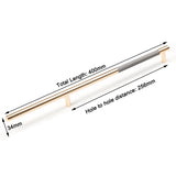 Gold Solid Modern Design Furniture Kitchen Cabinet Handles Drawer Bar Handle Pull 256mm - Front View