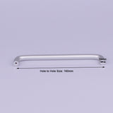 Aluminium Kitchen Cabinet Handles Drawer Bar Handle Pull 160mm - Side View
