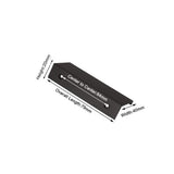 Aluminum Kitchen Cabinet Bar Handles  Drawer Handle Pull black hole to hole 64mm - Front View