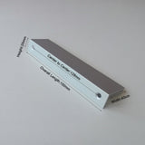 Aluminum Kitchen Cabinet Bar Handles  Drawer Handle Pull white hole to hole 128mm - Front View