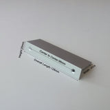 Aluminum Kitchen Cabinet Bar Handles Drawer Handle Pull white hole to hole 96mm - Front View