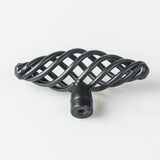 Iron-nickel alloy Kitchen Door Cabinet Drawer Handle Pulls T bar - Front View