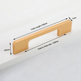Slim Design Kitchen Cabinet Handles Drawer Bar Handle Pull Gold 128MM - Front View