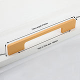 Slim Design Kitchen Cabinet Handles Drawer Bar Handle Pull Gold 192MM - Top-Down View