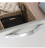 128mm Brushed Silver Furniture Kitchen Bathroom Cabinet Handles Drawer Bar Handle Pull Knob - Top-Down View
