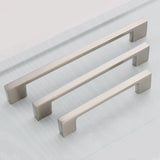 Brushed Nickel Kitchen Door Cabinet Drawer Handle Pulls 128MM - Side View