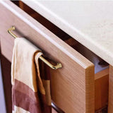 192mm Polished gold Furniture Kitchen Bathroom Cabinet Handles Drawer Bar Handle Pull Knob - 45-Degree Angle