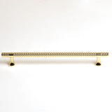 Gold Solid Zinc Kitchen Cabinet Handles Drawer Bar Handle Pull 192mm - Side View