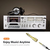 3.5mm Stereo Female to 6.35mm Male  Stereo Audio Jack Adapter for Aux Cable Guitar Amplifier Headphone - Extra Image