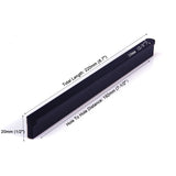Solid Zinc Furniture Kitchen Bathroom Cabinet Handles Drawer Bar Handle Pull Knob Black 192mm - Front View