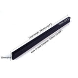 Solid Zinc Furniture Kitchen Bathroom Cabinet Handles Drawer Bar Handle Pull Knob Black 320mm - Front View