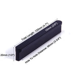 Solid Zinc Furniture Kitchen Bathroom Cabinet Handles Drawer Bar Handle Pull Knob Black 96mm - Front View