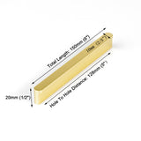 Solid Zinc Furniture Kitchen Bathroom Cabinet Handles Drawer Bar Handle Pull Knob Gold 128mm - 45-Degree Angle