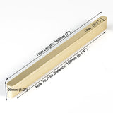 Solid Zinc Furniture Kitchen Bathroom Cabinet Handles Drawer Bar Handle Pull Knob Gold 160mm - Top-Down View