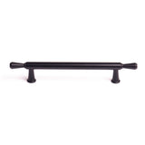 Black Zinc Kitchen Cabinet Handles Drawer Bar Handle Pull 128mm - Front View
