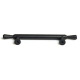 Black Zinc Kitchen Cabinet Handles Drawer Bar Handle Pull 96mm - Side View