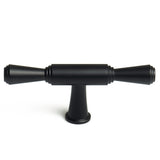 Black Zinc Kitchen Cabinet Handles Drawer Bar Handle Pull T - Front View