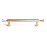 Gold Zinc Kitchen Cabinet Handles Drawer Bar Handle Pull 128mm - Front View