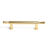 Gold Zinc Kitchen Cabinet Handles Drawer Bar Handle Pull 96mm - Front View