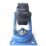 Industrial 500kg 6inch Heavy Duty Machine Solid rubber Caster Swivel Wheel - Front View