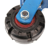 Industrial 500kg 6inch Heavy Duty Machine Solid rubber Caster Swivel Wheel - 45-Degree Angle