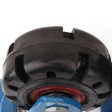 Industrial 500kg 6inch Heavy Duty Machine Solid rubber Caster Swivel Wheel - Rear View