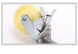 Industrial 150kg 6inch Heavy Duty Scaffold Scaffolding Adjustable Caster Wheel - Rear View