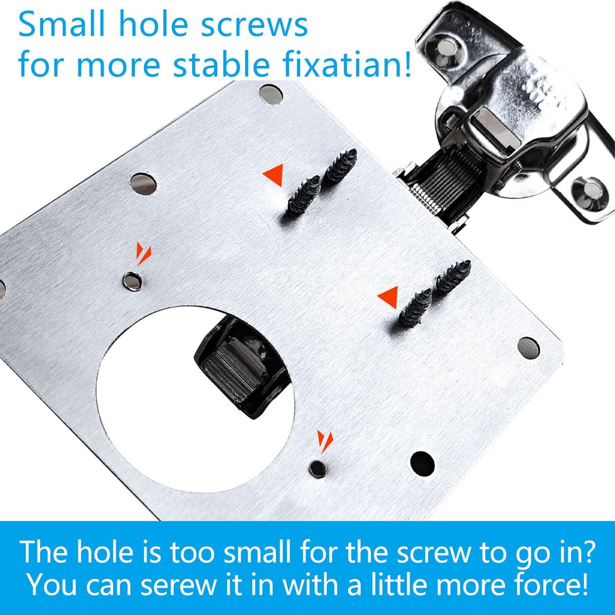 6-Pack Durable Stainless Steel Hinge Repair Brackets with Screws for Furniture Restoration